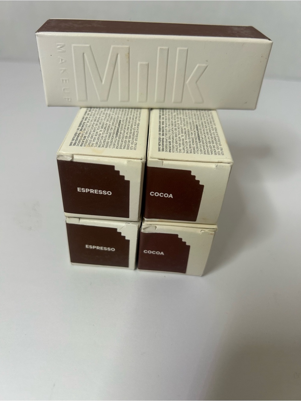 5 Lot Milk Makeup Flex Foundation Stick Full size 10g/0.35oz Espresso Hazelnut.